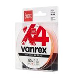 Lucky John Vanrex X4 Pe Örgü Fluo Turuncu 125M 0,10Mm İp Misina
