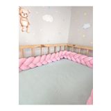 Lucky Kids 360 Cm 3'lü Örgü Koruma Modeli / 60x120 Anne Yanı - Park Beşik Koruyucu