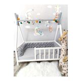 Lucky Kids 400 CM 4 LÜ PELUŞ ÖRGÜ KORUMA MODELİ YENİ NESİL WELSOFT KUMAŞ (70X130 BEŞİK İÇİN)