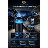 Lucky Love Araç Parfümü 2 Kartuşlu Rgb Işıklı 4 Modlu 800 Mah Şarjlı Aromaterapi Koku Difüzörü - 2'li Kartuşlu