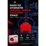 Lucky Love Pano İçi Otomatik Aerosol Yangın Söndürme Cihazı SY-AER-100 1 m³ Isı Algılamalı 12V DC