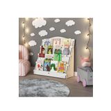Lucky Montessori Ahşap Çocuk Odası 4 Raflı Kitaplık