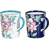 LuckyArt Elysia Bone 2li Kupa Seti 330ML - 2 Adet - 330 ml