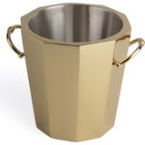 LuckyArt Gold Paslanmaz Çelik Dekoratif Buz Kovası 24 cm