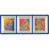 LuckyArt Paiselle Melamin 3 Bölmeli Çerezlik 2li Set 38CM - 38 cm