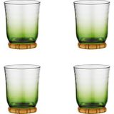 LuckyArt Palma Akrilik 4’lü Su Bardağı Seti 410 ml - Renkli