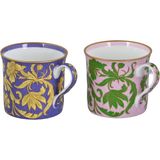 LuckyArt Zeflora Bone 2li Kupa Seti 300ML - Renkli - 300 ml