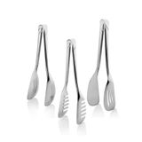 LUCKYHOMES Çelik Lüx 3'lü Maşa Servis Seti Pasta,salata ve makarna maşası 22 cm x 3 adet