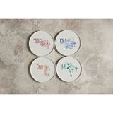 Lucra Concept The Charm Collection 20 cm Tatlı Tabağı 2'li Set - Sarı - Yeşil