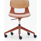 Lucrezia Ahşap Sırtlı Minderli Çalışma Sandalyesi - Renk - Kiremit