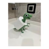 Lucylund Dinozor Tuvalet Kağıdı Tutucu – Dekoratif Tuvalet Kağıtlığı & WC Kağıtlık | Banyo Aksesuarı