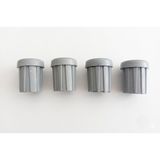 LUDIA Gri 4'lü Set 25mm Boru İç Tapası Plastik Sandalye ve Masa Ayağı Koruyucu