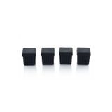 Ludia Kauçuk 4'lü Set Kare Profil Iç Tapa 30X30 mm - Plastik Mobilya ve Sandalye Ayak Koruyucu