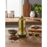 LUDIA Pirinç El Yapımı Karabiber ve Baharat Değirmeni Öğütücü (4cmx11cm)
