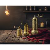 LUDIA Zamak Metal Altın Renk 3 lü Set Karabiber,Kahve,Çörek Otu El Değirmeni Öğütücü Grinder