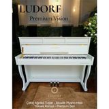 Ludorf Beyaz Premium Vision Piyano Yüksek Konsol 88 Tuşlu Çekiç Aksiyon Dijital Konsol Piyano