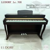 Ludorf LE-930 Siyah Dijital Piyano 88 Tuşlu Çekiç Aksiyona Sahip Üst Düzey Tuş Hassasiyeti - Siyah - Siyah