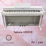 Ludorf Le330 88 Tuşlu Piyano Tuş Hassasiyetli Tabure HEDİYE - Beyaz
