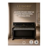 Ludorf Premium Vision Piyano Yüksek Konsol 88 Tuşlu Çekiç Aksiyon Dijital Konsol Piyano