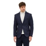 Luduno Erkek Lacivert Kalın Mono Yaka Slim Fit Casual Blazer Ceket Lacivert 56
