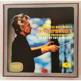 Ludwig Van Beethoven, Herbert Von Karajan, Berliner Philharmoniker 9 Symphonien Box Set Plak (Orjinal 8 Plaklık Dönem Baskı Plak)