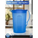 Luena Sürahi Pp-5 Kokusuz Sürahi Soğutuculu Mavi Sürahi Bpa Free 2,1 L - 2,1 lt