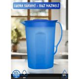 Luena Sürahi PP-5 Kokusuz Sürahi Soğutuculu Mavi Sürahi Bpa Free 2,1 L