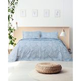 Lufa Home Sade Yatak Örtüsü -Mimoza - 250 x 265 cm - Mavi