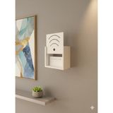Lufely 15X25X30 Modern Wi-Fi Modem Saklama Kutusu MDF - Beyaz
