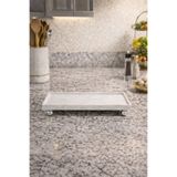 lufen deco Mermer Desenli Beton Yağdanlık Altlığı Sunum Tepsisi Mutfak Aksesuarları