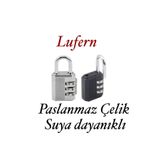Lufern 32 mm 3 Basamaklı Haneli Şifreli Premium Paslanmaz Çelik Küçük Ekstra Güçlü Şifreli Asma Kilit