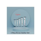 Lufern 6 Parça Kovan Tipi Lokma Anahtarı Buji Boru Seti Civata Çinko Kaplı Lavabo Montaj 8-17 mm Arası