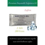 Lufern Dayanıklı Soğutucu Jel Poşet Buz Aküsü Malzeme Kamp Piknik Yolculuk Seyahat Yiyecek 260 gr 2 Adet - Beyaz