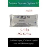 Lufern Dayanıklı Soğutucu Jel Poşet Buz Aküsü Malzeme Kamp Piknik Yolculuk Seyahat Yiyecek 260 gr 5 Adet - Beyaz
