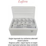 Lufern Dayanıklı Soğutucu Jel Poşet Buz Aküsü Malzeme Kamp Piknik Yolculuk Seyahat Yiyecek 260 gr 5 Adet - Beyaz