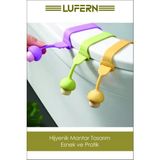 Lufern Mantar Tasarım 2 Adet Klozet Kapağı Kaldırma Hijyen Aparatı Tutucu Silikon Esnek Pratik Banyo Için - 26 x 26 x 7 cm