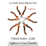 Lufern Mini Takı Bijuteri Seti Dayanıklı Kesme Kıvırma Pense Yan Keski Karga Burun Hobi Alet Takımı 5'li