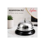 Lufern Özel Tasarım Gümüş Metal Resepsiyon Zili Masa Üstü Çağrı Otel Kafe Restoran Servis Net Sesli Danışma