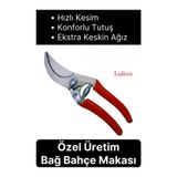 Lufern Özel Üretim Bağ Ağaç Budama Makası Üzüm Bahçe Çiçek Gül Bitki Narenciye Eğri Dal Kesme Aleti