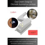 Lufern Özel Üretim Dolap İçi Otomatik Aydınlatma Lambası Gardırop Mutfak Dolapları Led Işıklı Sensörlü
