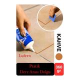Lufern Premium Fayans Arası Kahve Hazır Derz Dolgu Gaga Uç Tüp Mermer Mutfak Banyo Zemin Duvar Onarıcı