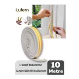 Lufern Premium Kapı Pencere Soğuk Toz Geçirmez İzolasyon Fitili Kendinden Yapışkanlı Isı Yalıtım 2x5=10 mt