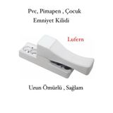 Lufern Pvc Pimapen Pencere Cam Balkon Kapısı Çekmeli Plastik Güvenli Çocuk Bebek Emniyet Kilidi