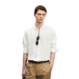 Lufian% 100 Keten Regular Fit Uzun Kollu Gömlek Erkek GÖMLEK 111010654