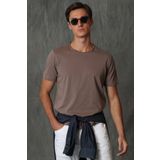 Lufian 111020149 Toprak Junya Basic Erkek T-shirt