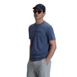 Lufian 111020191 Gold Koyu Mavi Erkek T-shirt