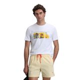Lufian 111020192 June Beyaz Modern Grafik Erkek T-Shirt