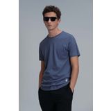 Lufian 111020203 Junya Mavi Erkek T-shirt