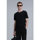 Lufian 111020203 Junya Siyah Erkek T-shirt