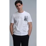 Lufian 111020219 Beyaz Erkek T-shirt